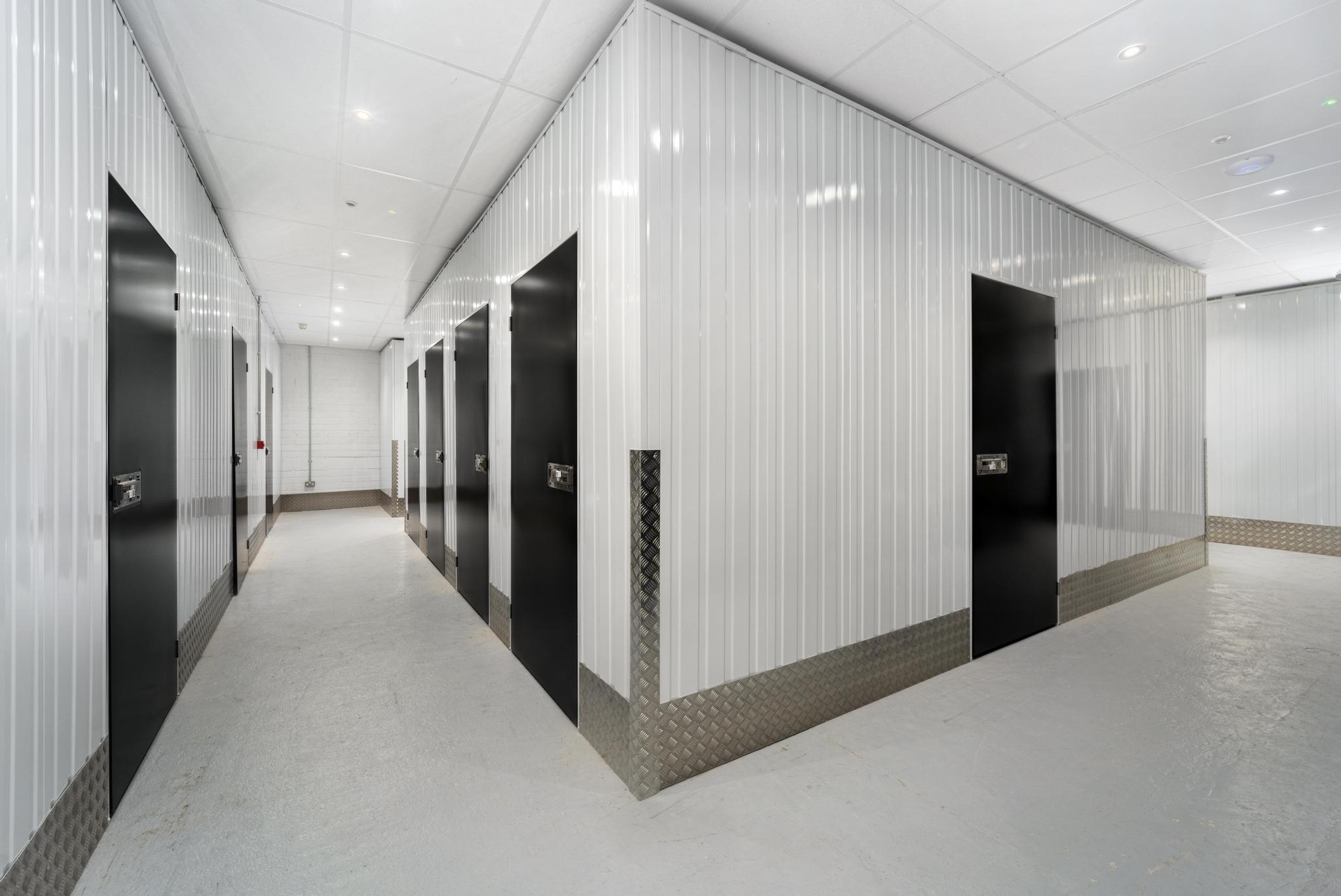 Organised shelving at our Sandyford facility